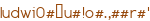 ludwiO#u#!o#.,##r#'