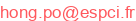 hong.po (arobase) espci.fr