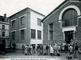 La salle des machines de la "nouvelle Ecole"- 1905 Crédits : ESPCI ParisTech/CRH